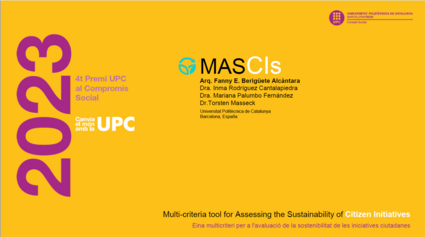 MASCIs: Eina multicriteri per a l'avaluació de la sostenibilitat d'iniciatives ciutadanes